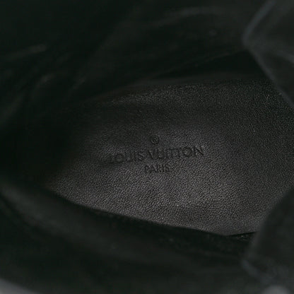 Louis Vuitton Suede Calfskin Monogram Laureate Platform Desert Boots 38.5 Black 7 of 8