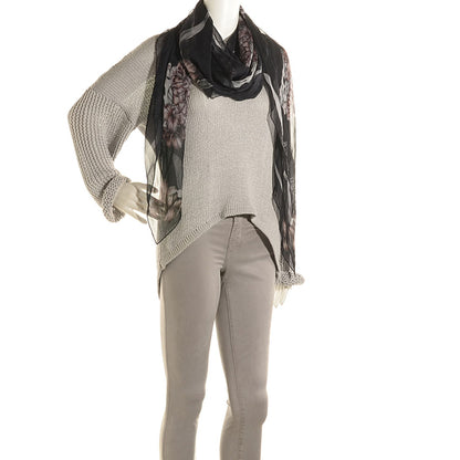 Alexander McQueen Silk Romantic Skull Scarf 2 of 7