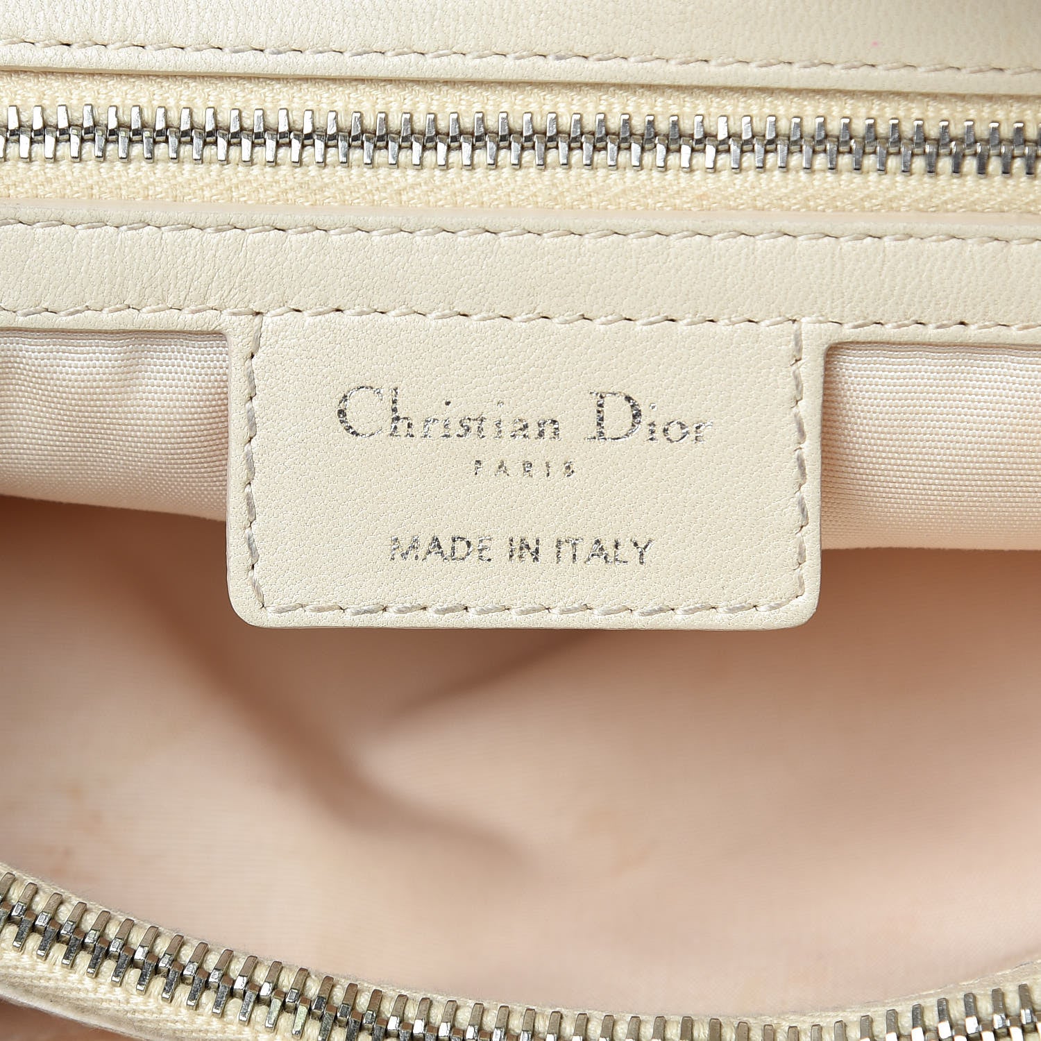 Christian Dior Lambskin Cannage Small Dior Soft Shopping Tote Off White 6 of 19