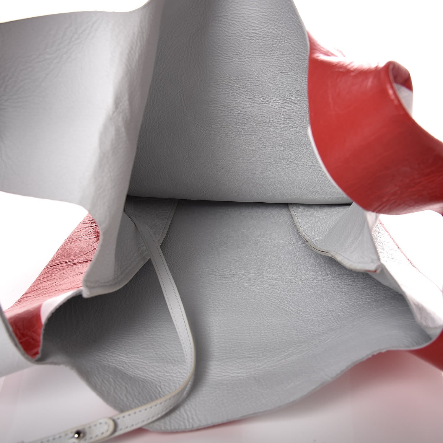 Balenciaga Agneau Supermarket Tote Red White 6 of 11
