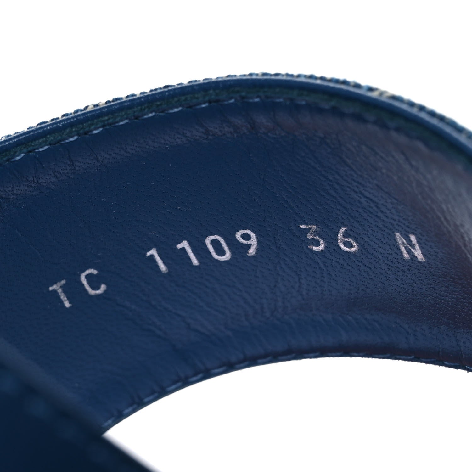 Louis Vuitton Denim Monogram Sandals 36 Blue 8 of 9