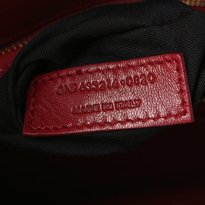 Saint Laurent Smooth Calfskin Carre Satchel Opyum Red 7 of 11