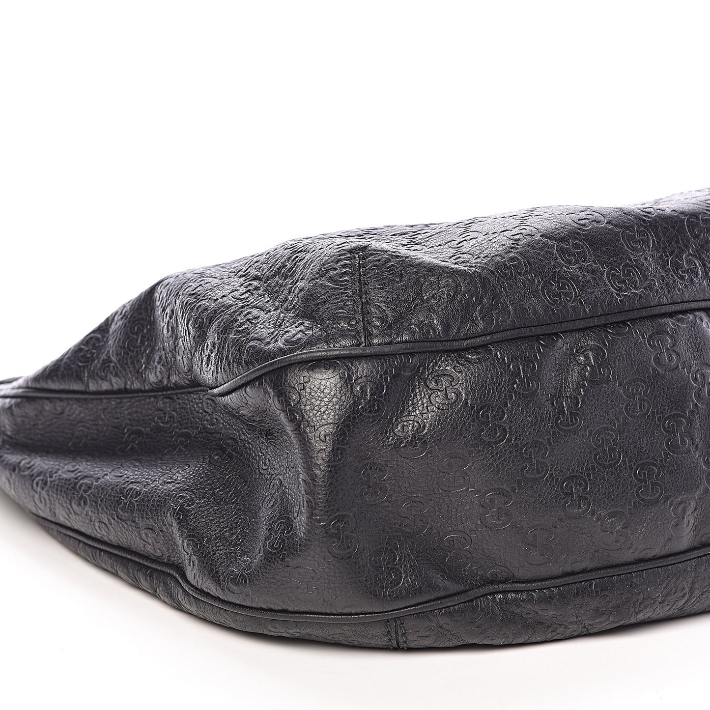Guccissima Large New Ladies Web Hobo Black