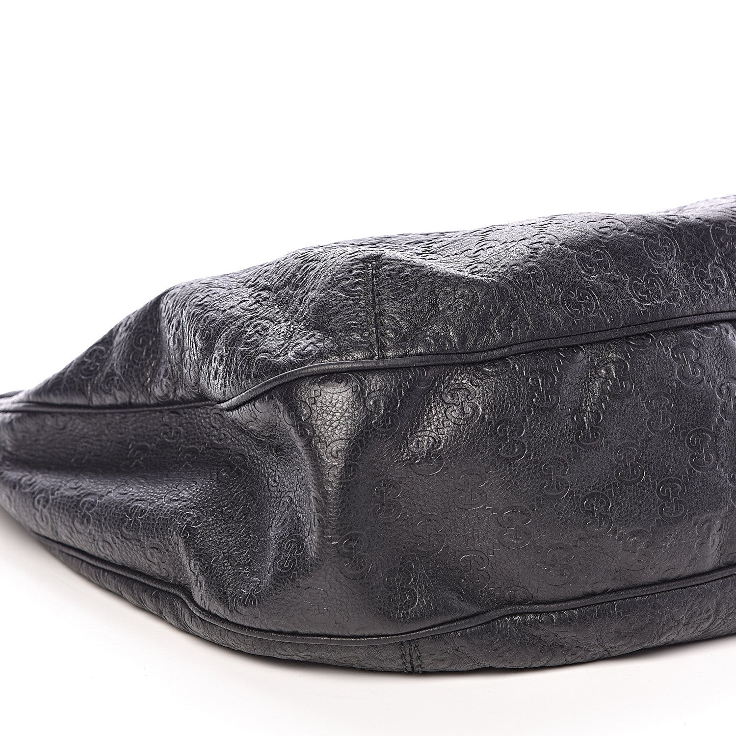 Gucci Guccissima Large New Ladies Web Hobo Black 8 of 14