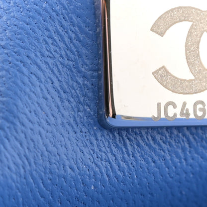 Chanel Tweed Quilted Mini Rectangular Flap Blue White 7 of 13
