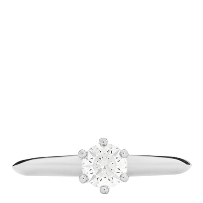 Tiffany Platinum Diamond .31ct Solitaire Engagement Ring 45 3.5 1 of 6