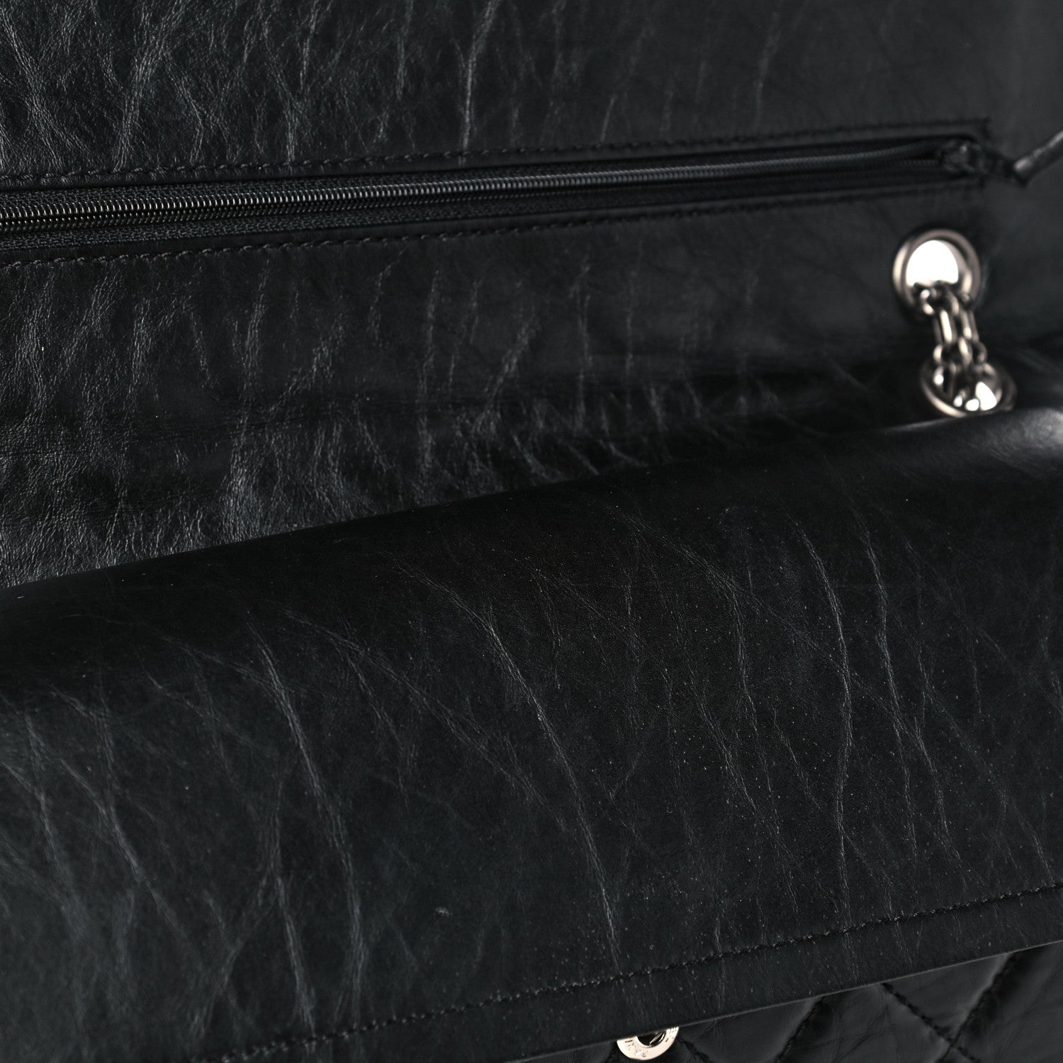 Chanel Aged Calfskin Quilted 2.55 Reissue 227 Flap Black 11 of 11