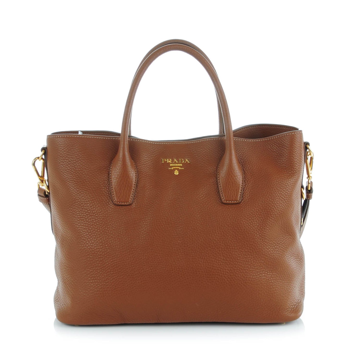 Vitello Daino Tote Brandy