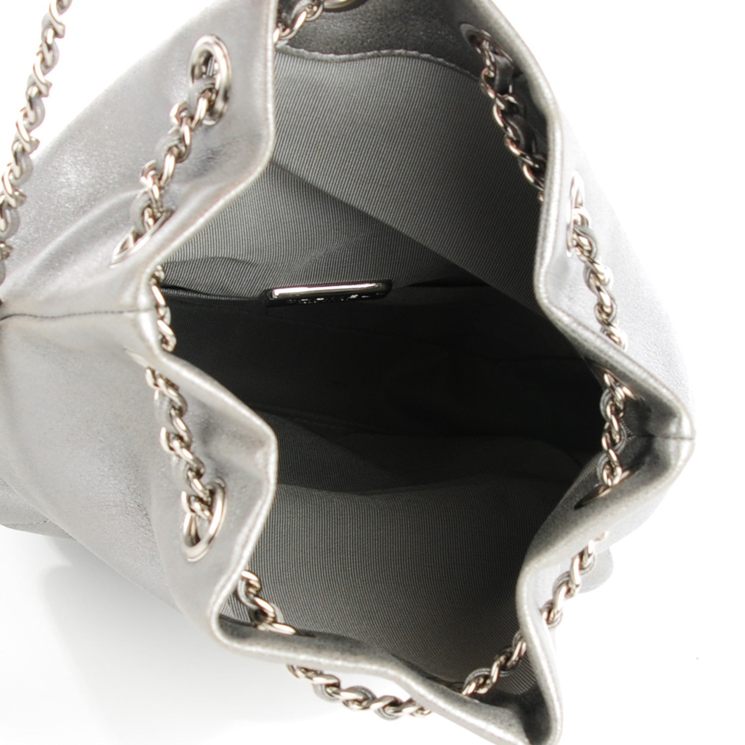 Chanel Metallic Lambskin Quilted Small In Seoul Backpack Silver 5 of 8