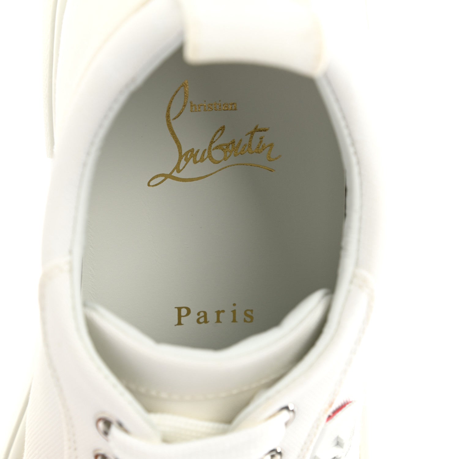 Christian Louboutin Canvas Simplerui Flat Sneakers 38.5 White 7 of 12