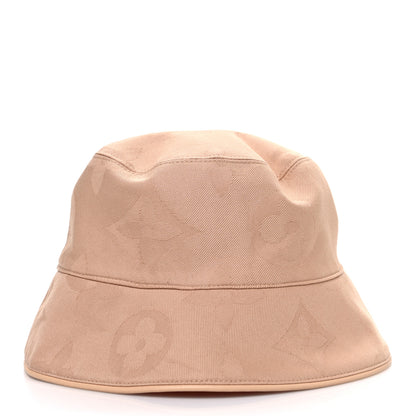 Louis Vuitton Cotton Monogram Flower Tile Reversible Bucket Hat M Beige 11 of 13