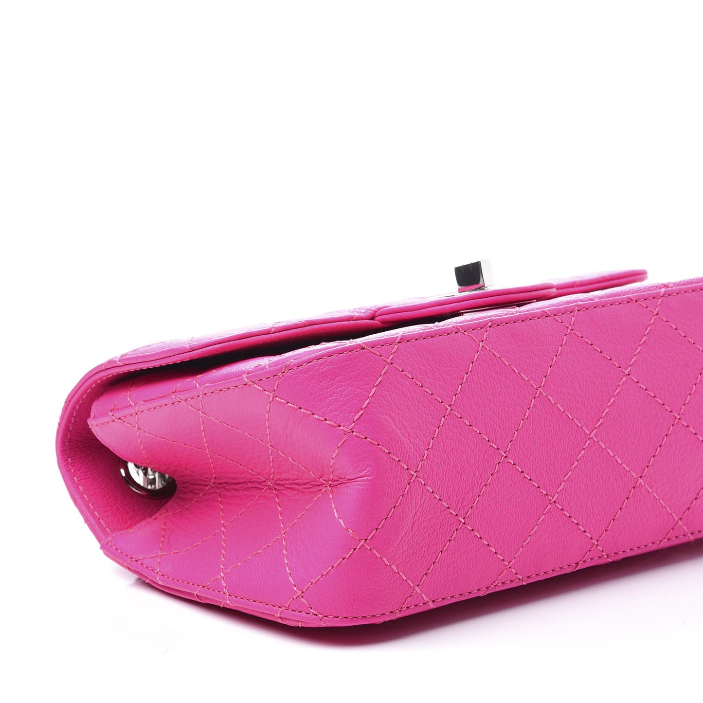 Goatskin Quilted 2.55 Reissue Mini Flap Fluorescent Pink