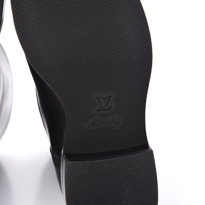 Louis Vuitton Calfskin Overdrive Flat Half Boots 37 Black 6 of 8