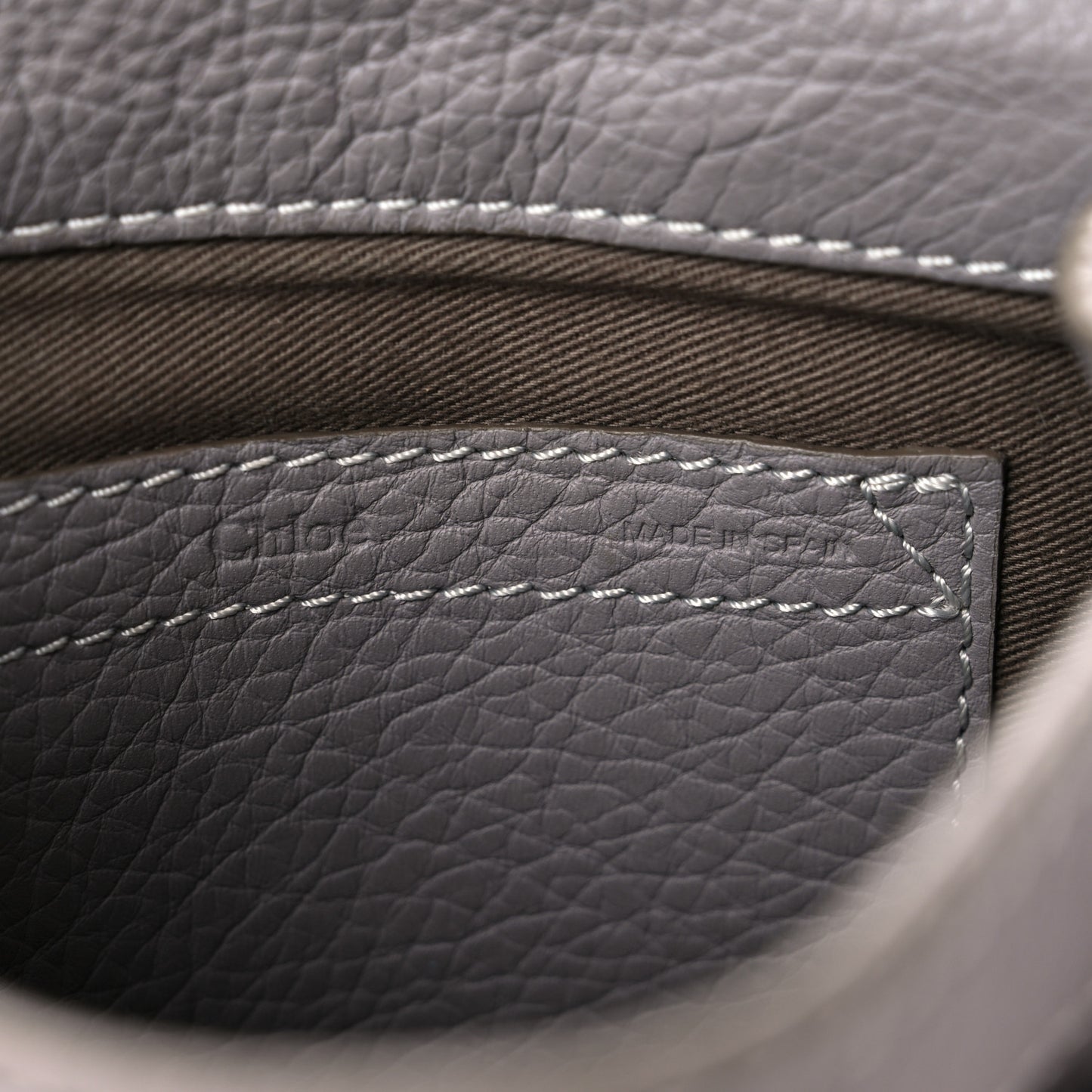 Calfskin Mini Marcie Round Crossbody Bag Cashmere Grey