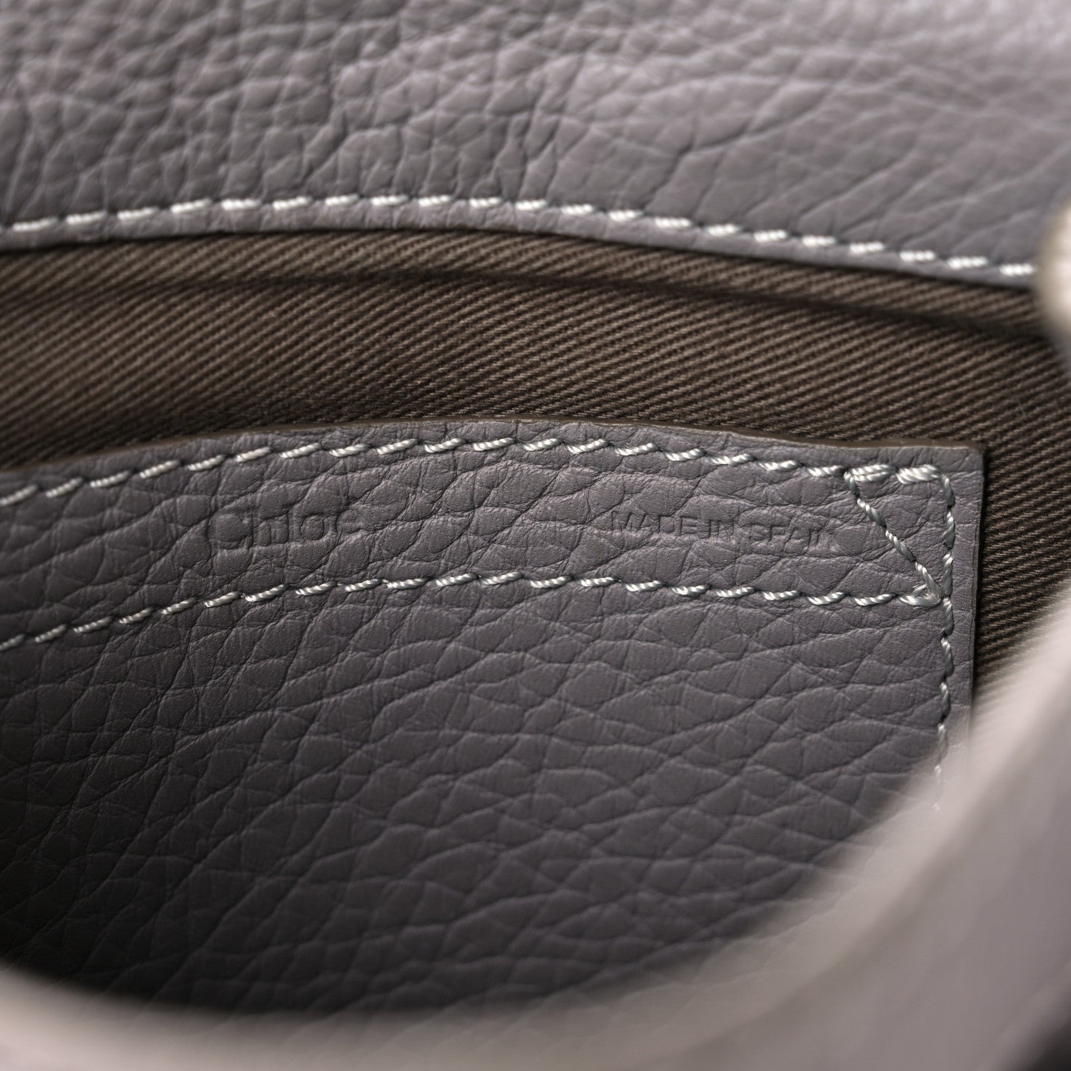 Chloe Calfskin Mini Marcie Round Crossbody Bag Cashmere Grey 6 of 17