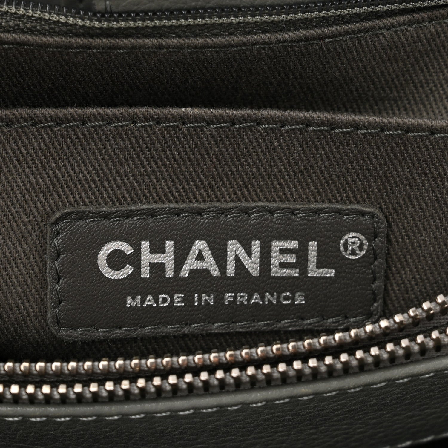 Chanel Grained Calfskin Small Neo Executive Shopper Tote Grey 6 of 14