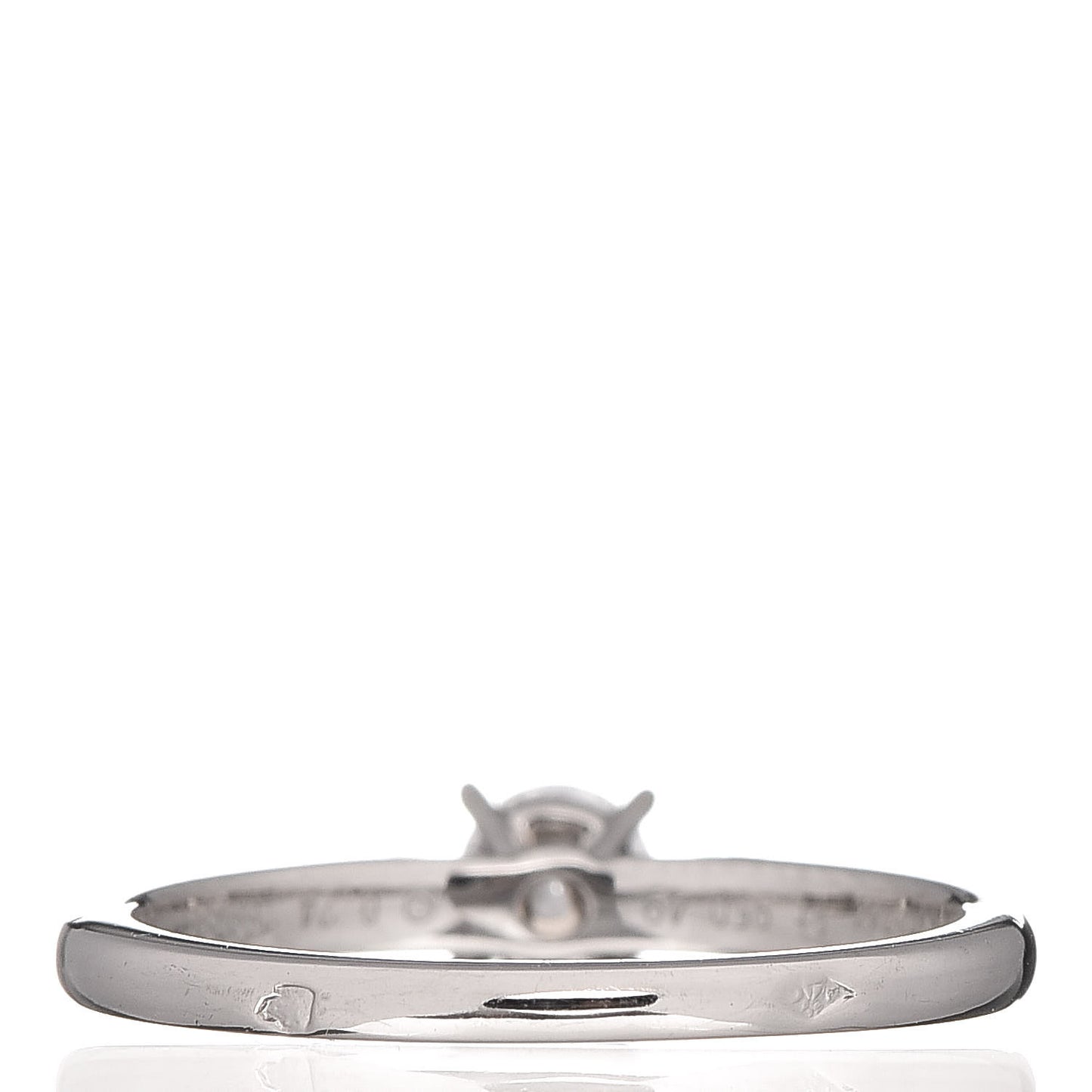 Platinum Diamond .24ct Solitaire Engagement Ring 49 4.75