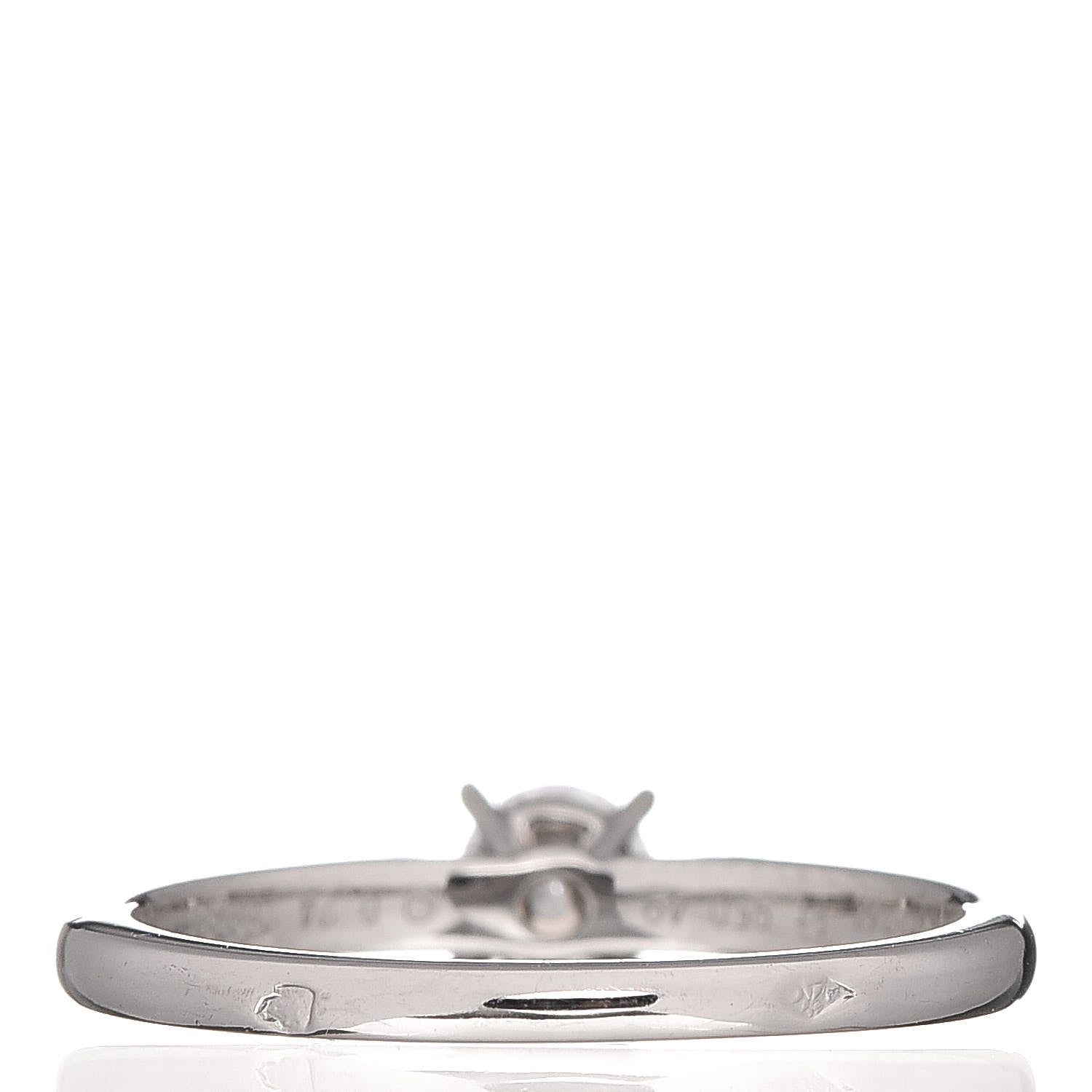 Cartier Platinum Diamond .24ct Solitaire Engagement Ring 49 4.75 4 of 7