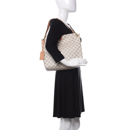 Louis Vuitton Damier Azur Graceful PM Rose Ballerine 2 of 12