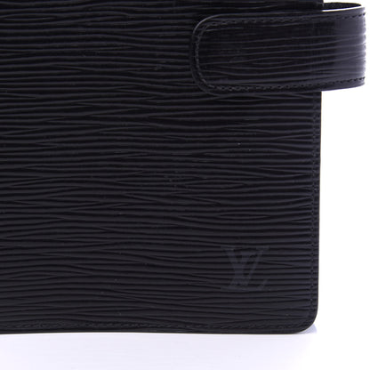 Louis Vuitton Epi Medium Ring Agenda Cover Black 9 of 10
