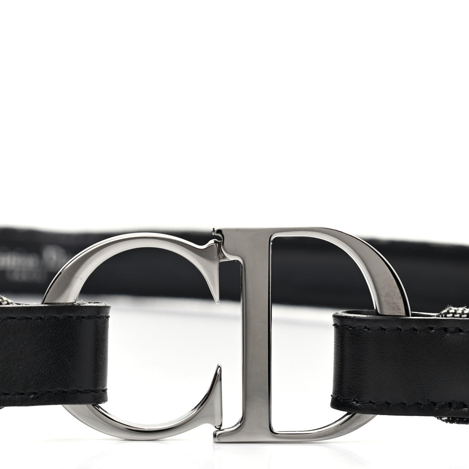 Christian Dior Monogram CD Belt 85 Black 5 of 6