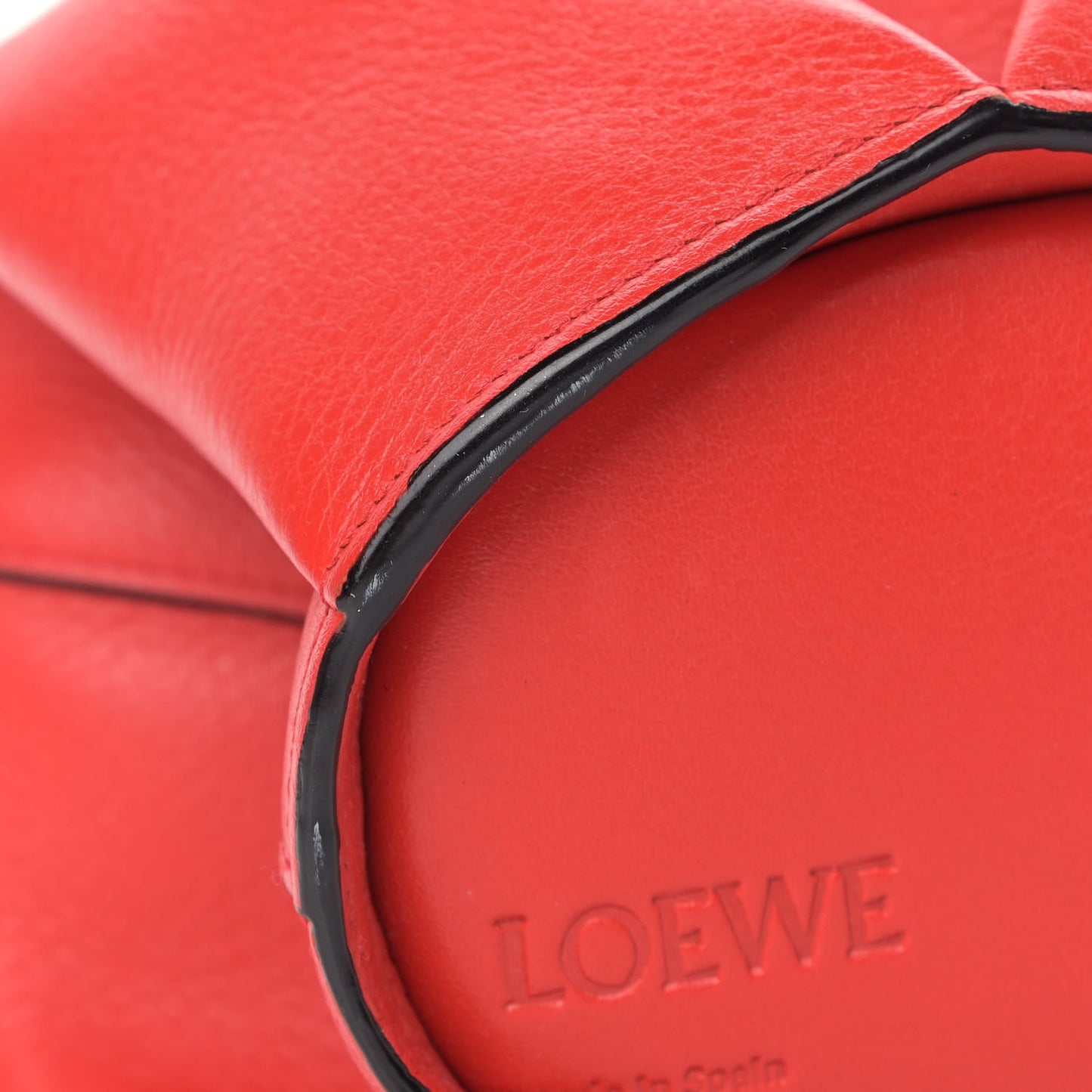 Calfskin Mini Elephant Crossbody Bag Scarlet Red