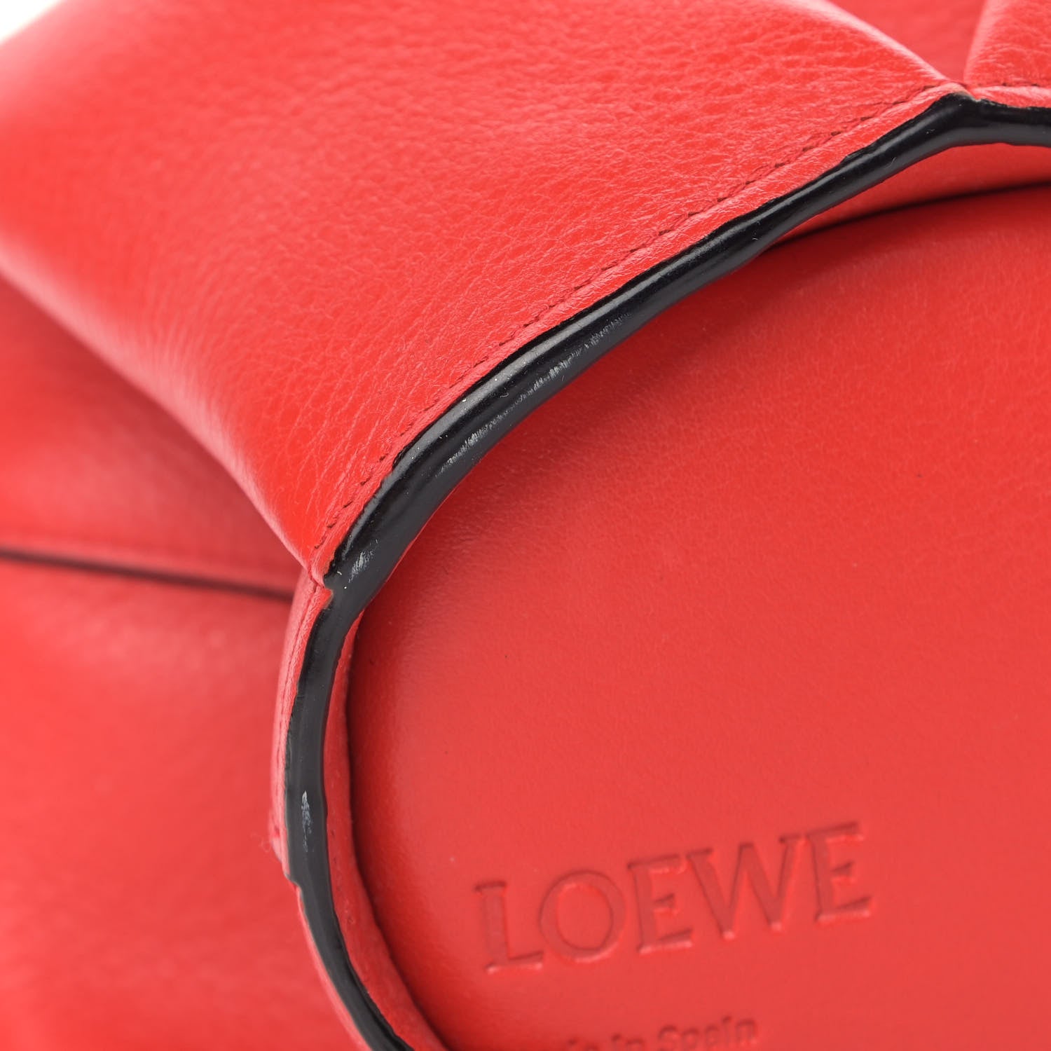Loewe Calfskin Mini Elephant Crossbody Bag Scarlet Red 9 of 9