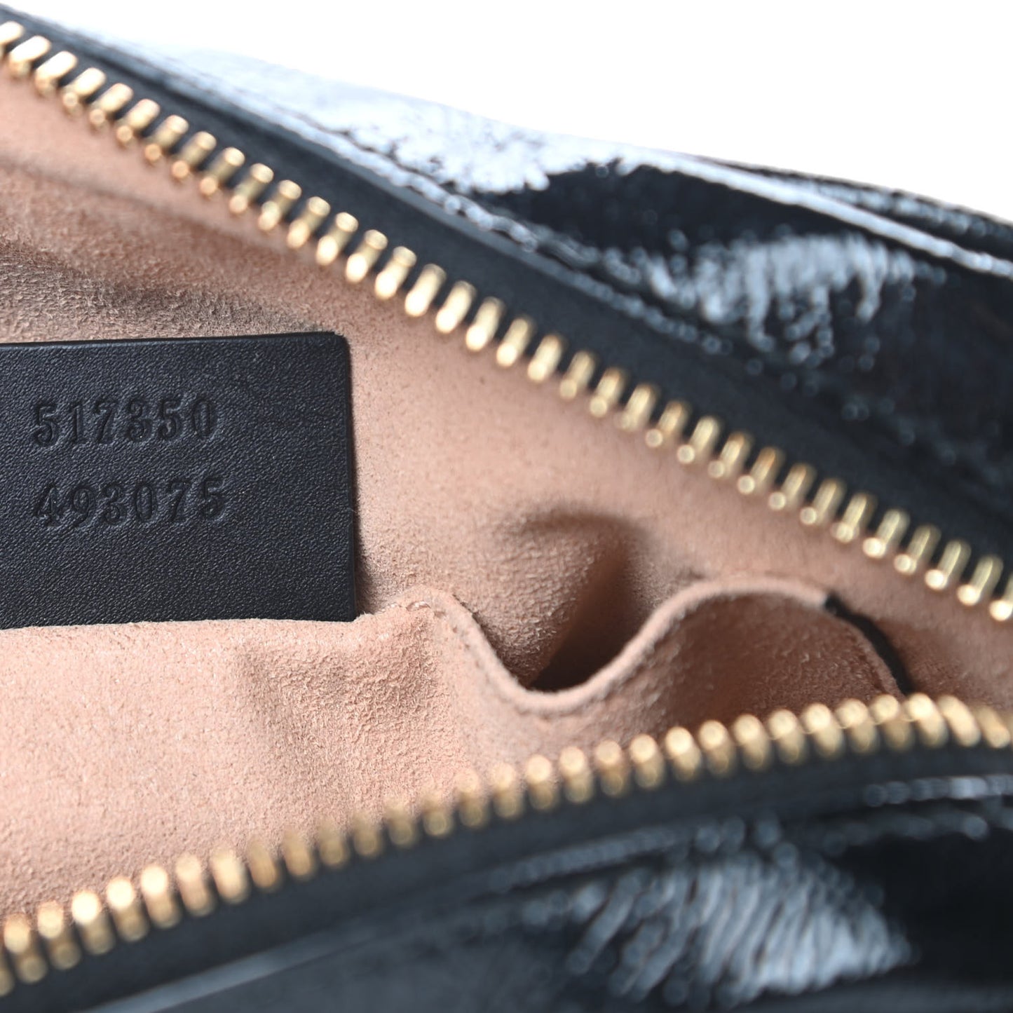 Suede Patent Web Mini Ophidia Shoulder Bag Nocciola Black