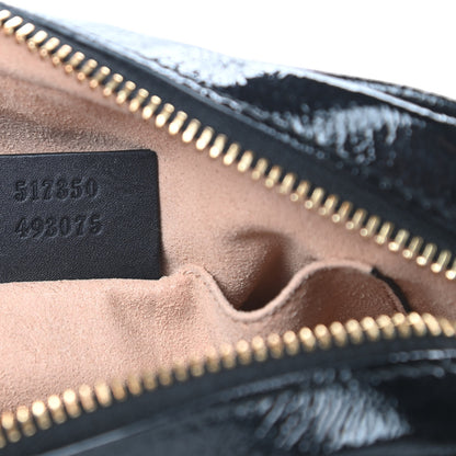Gucci Suede Patent Web Mini Ophidia Shoulder Bag Nocciola Black 7 of 15