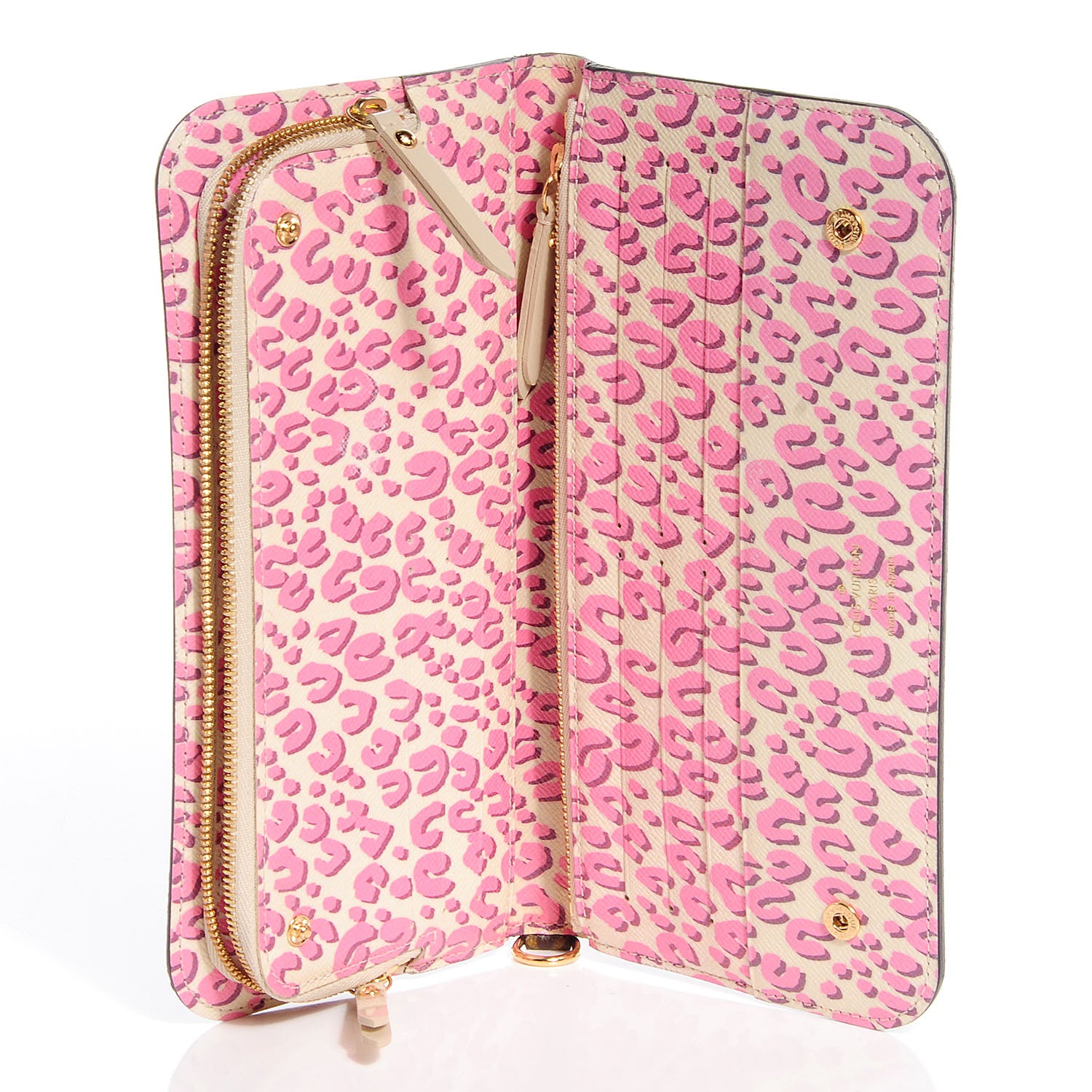 Louis Vuitton Monogram Leopard Insolite Wallet Blanc Corail 5 of 7
