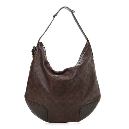 Gucci Guccissima Large Princy Hobo Dark Brown 1 of 13
