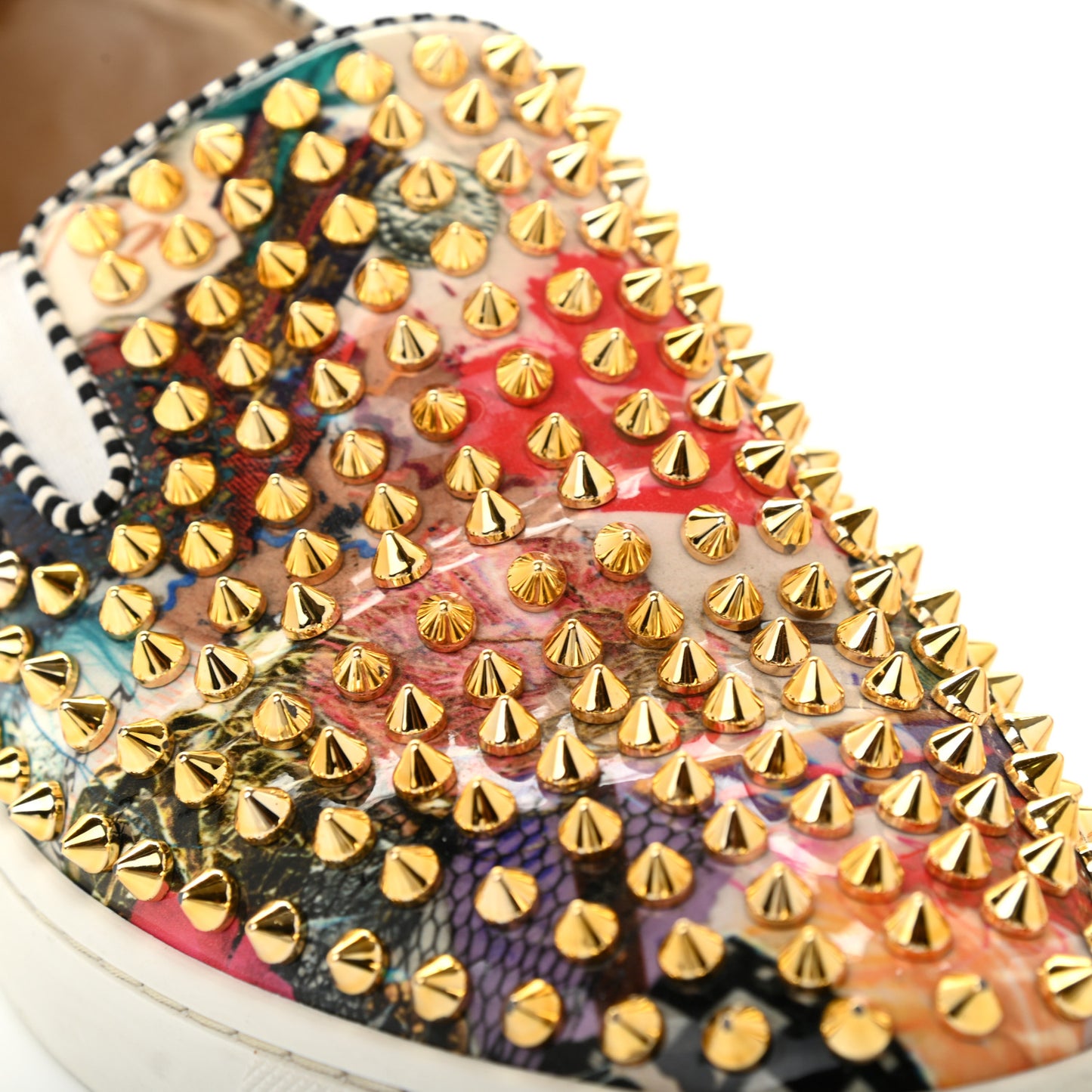 Patent Womens Spikes Pik Boat Flats 39.5 Multicolor