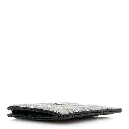 Chanel Caviar Quilted CC Zip Card Holder Black 4 of 8