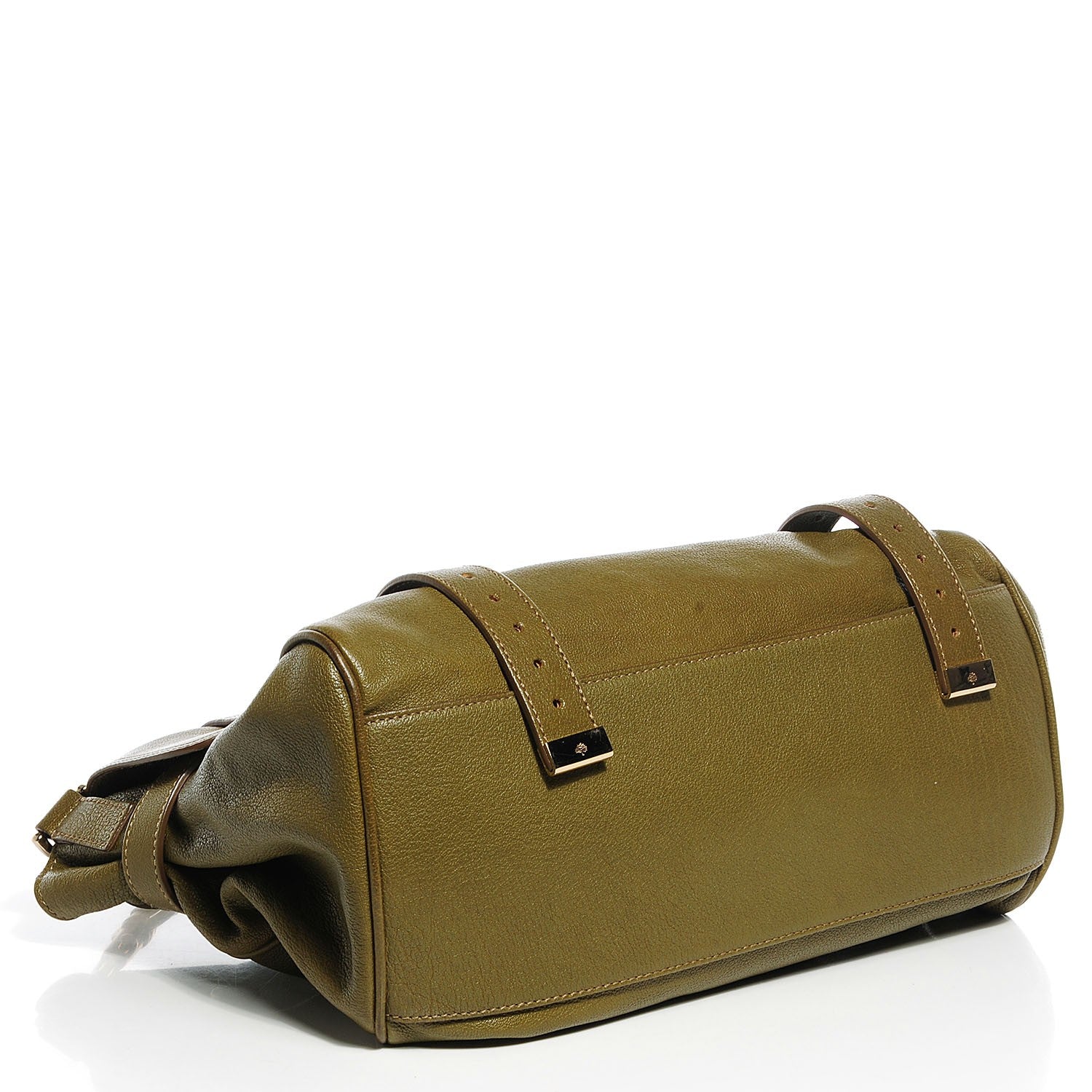 Mulberry Polished Buffalo Alexa Satchel Pickle Green 4 of 12