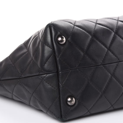 Chanel Calfskin Quilted Small Shopping In Chains Tote Black 8 of 15