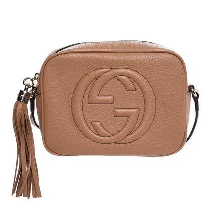 Gucci Pebbled Calfskin Small Soho Disco Bag Rose Beige 1 of 7