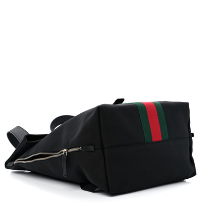 Gucci Techno Canvas Web Single Buckle Backpack Black 4 of 11