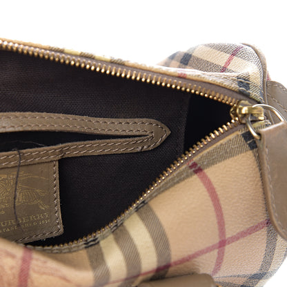 Burberry Haymarket Check Small Chester Bowling Bag Beige 8 of 16