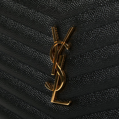 Saint Laurent Grain De Poudre Matelasse Monogram Mini Lou Camera Bag Black 5 of 5