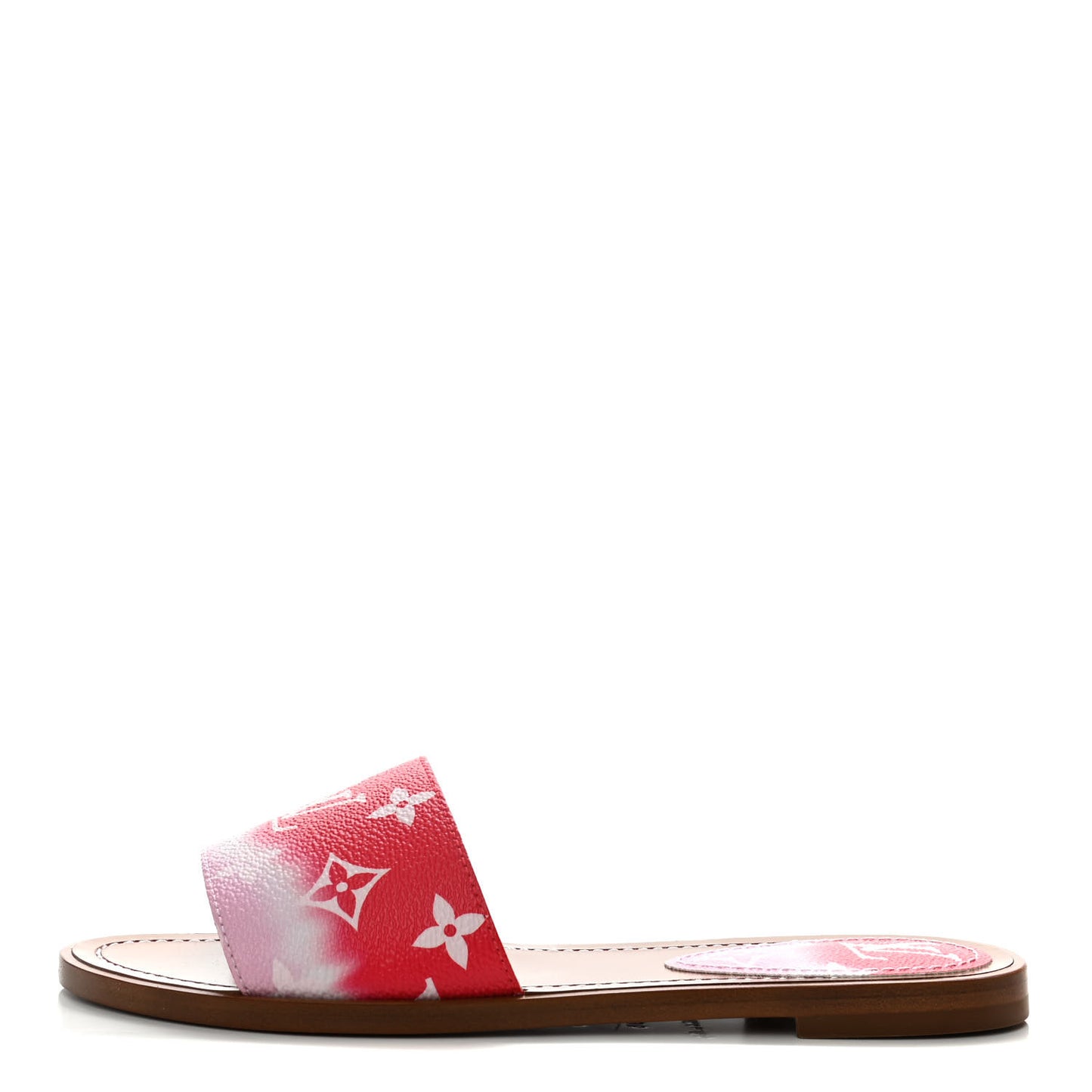 Monogram Escale Lock It Flat Mule 36 Rouge