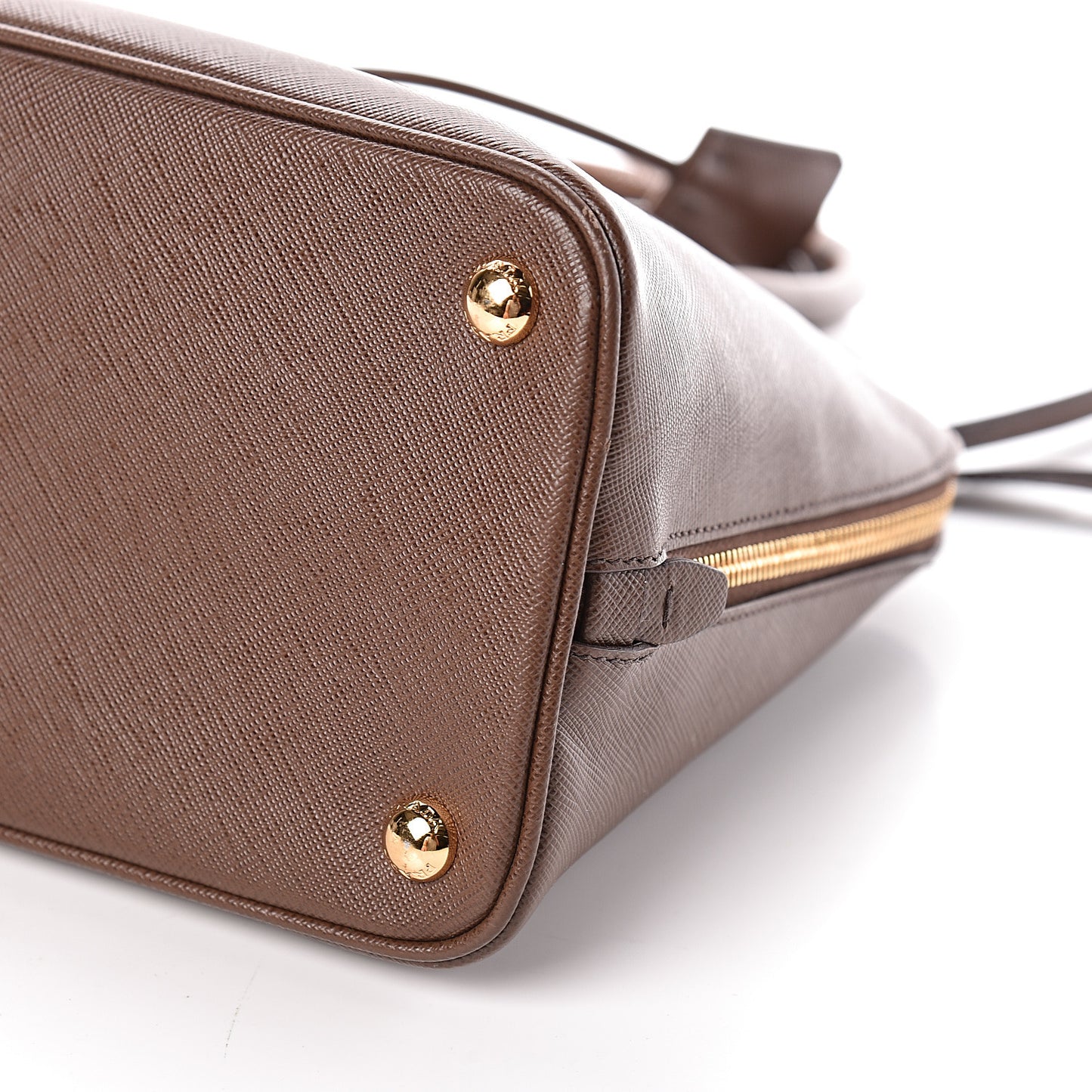 Saffiano Lux Medium Promenade Tote Cacao