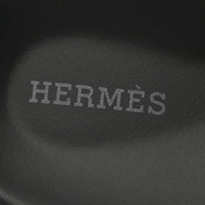 Hermes Calfskin Womens Chypre Sandals 37.5 Black 7 of 9