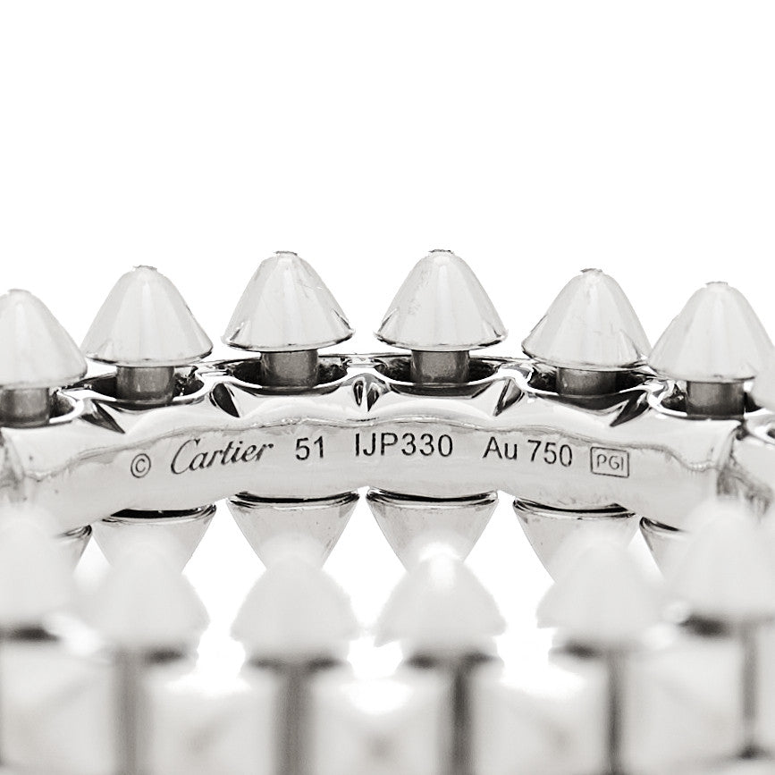 Cartier 18K White Gold SM Clash De Cartier Ring 51 5.75 4 of 5