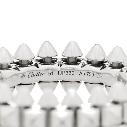 Cartier 18K White Gold SM Clash De Cartier Ring 51 5.75 4 of 5