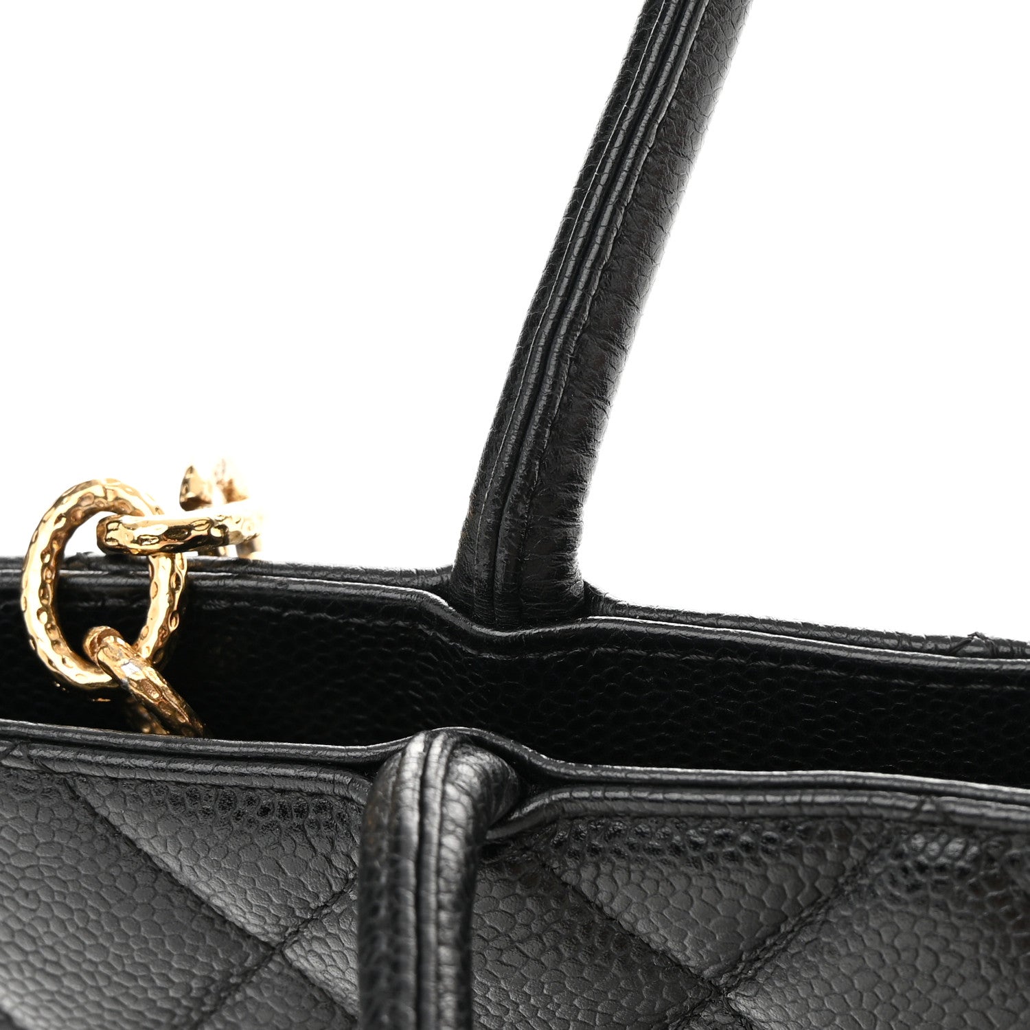 Chanel Caviar Quilted Medallion Tote Black 14 of 15