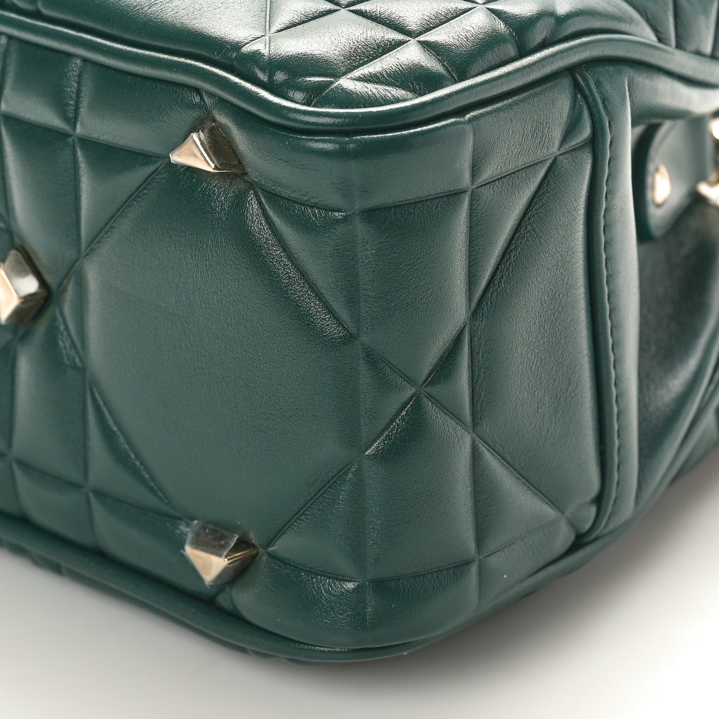 Calfskin Cannage Small The Lady 95.22 Dark Green