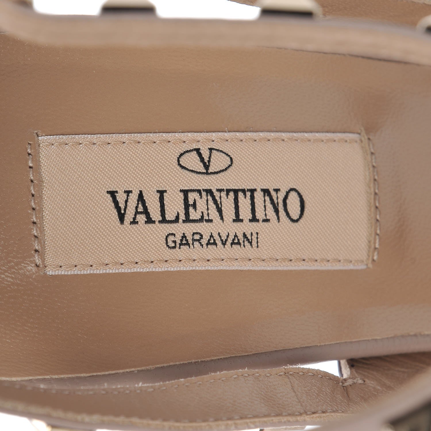 Valentino Garavani Patent Rockstud Ankle Strap 100mm Pumps 39 Vinaccia Poudre 7 of 9