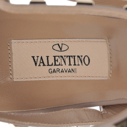 Valentino Garavani Patent Rockstud Ankle Strap 100mm Pumps 39 Vinaccia Poudre 7 of 9