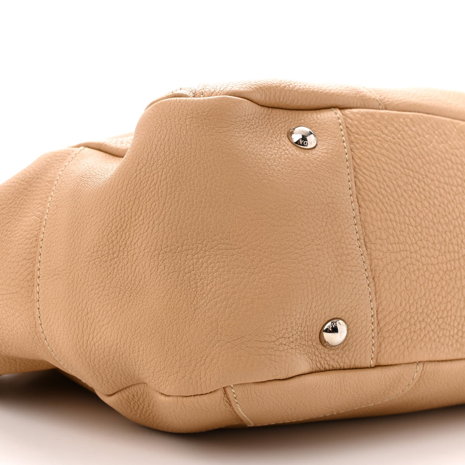 Prada Vitello Daino Side Pocket Hobo Sabbia 9 of 13