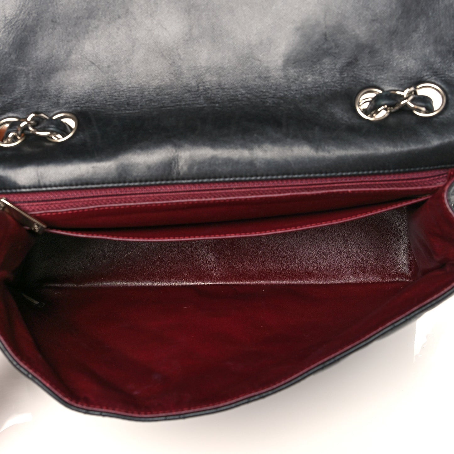 Lambskin Quilted Jumbo Single Flap Black
